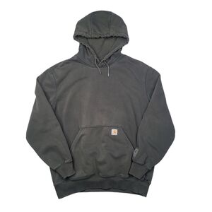 Carhartt 100615 Rain Defender Heavyweight Hoodie Olive Green Sz L Baggy Workwear